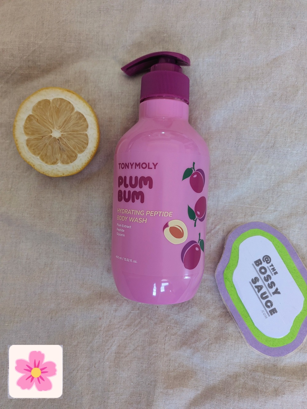 TONYMOLY Plum Plum Hydrating Peptide Body Wash NWT